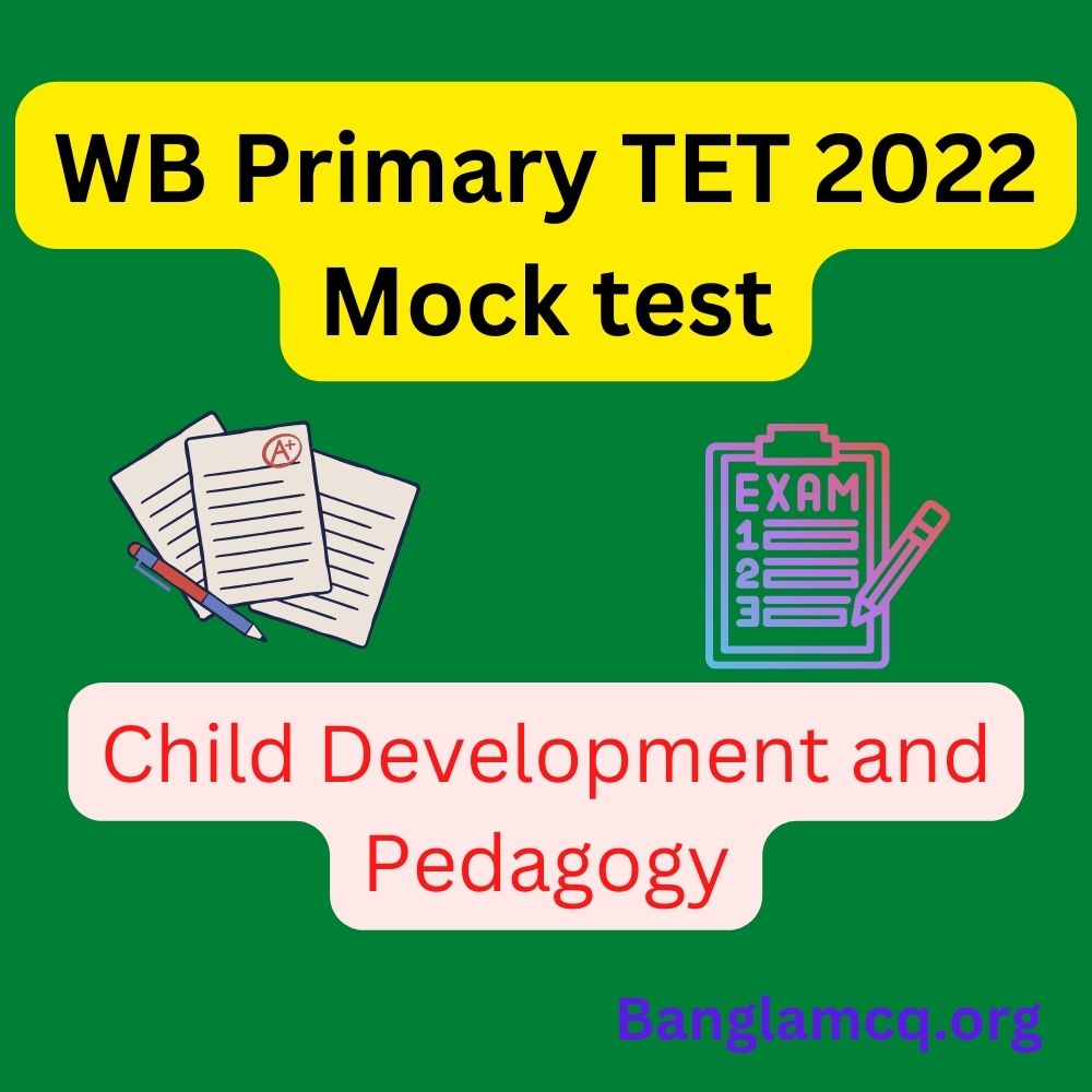 WB Primary TET 2022 Mock Test